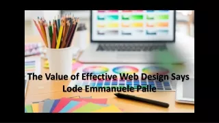 the value of effective web design says lode