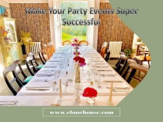 Make Your Party Events Super Successful