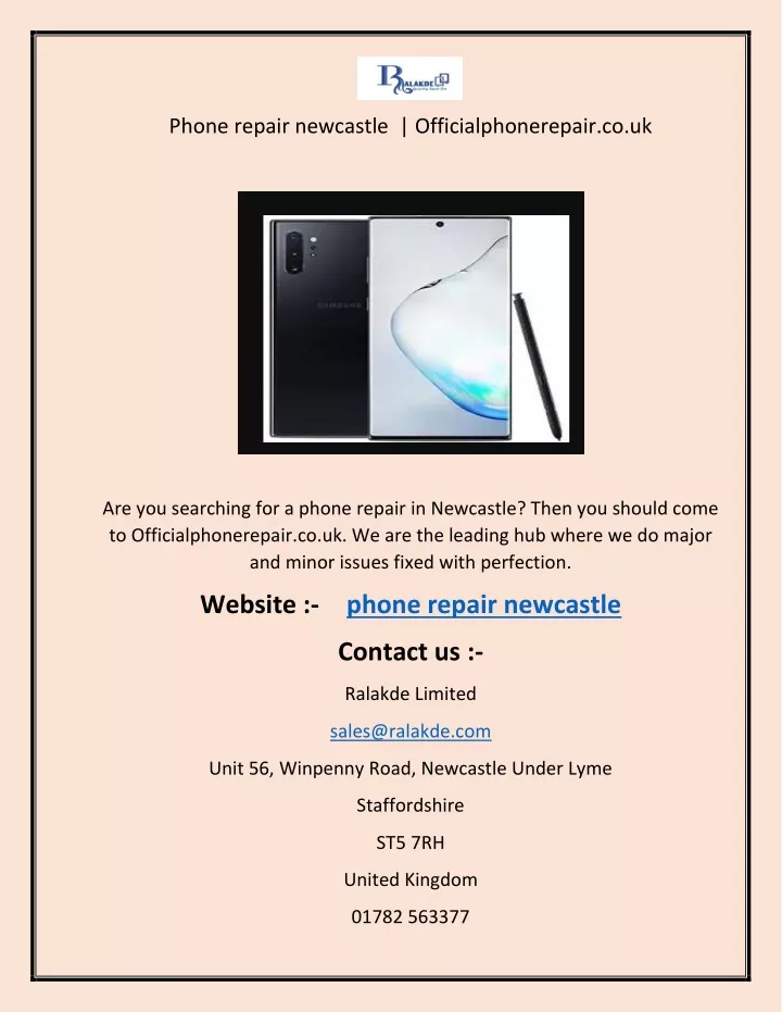 phone repair newcastle officialphonerepair co uk