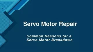 Servo Motor Repair