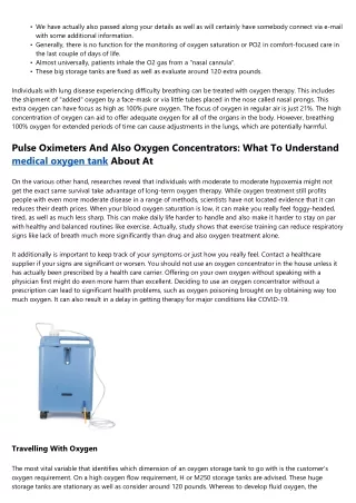 The 7 Major Advantages Of Supplementary Oxygen Treatment