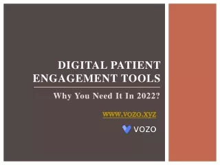 Digital Patient Engagement Tools (vozo)