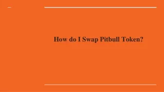 how do i swap pitbull token