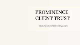 prominence client trust
