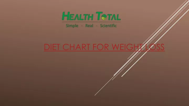 diet chart for weight loss