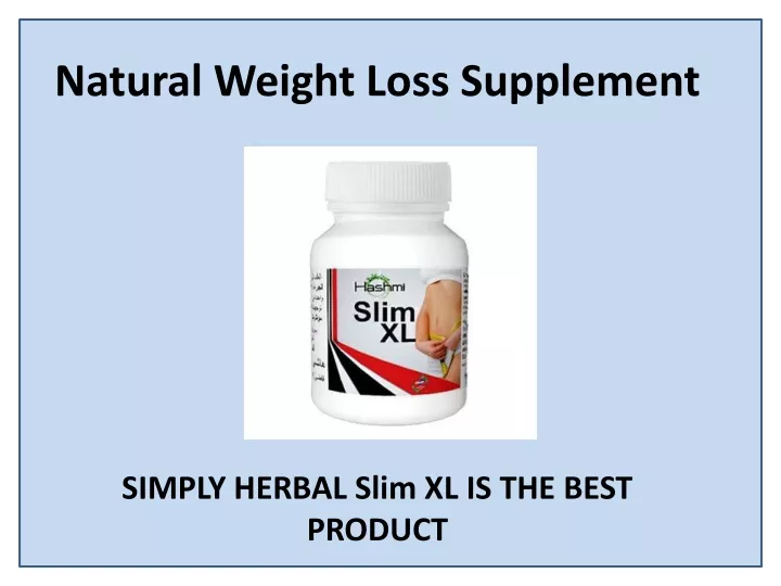 natural weight loss supplement