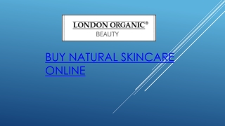 Buy Natural Skincare Online