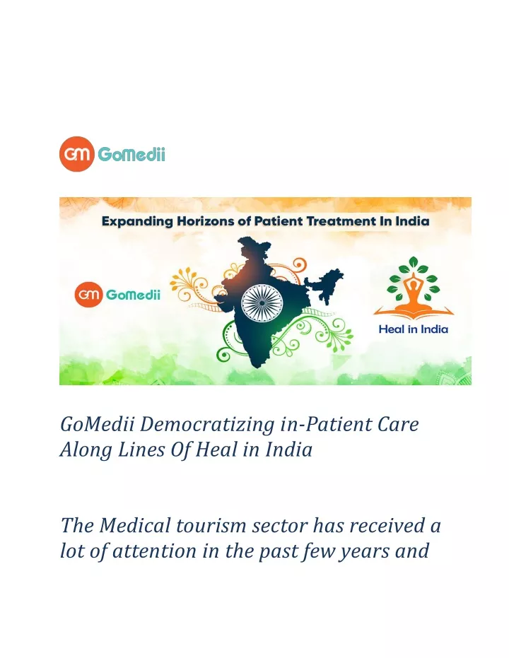gomedii democratizing in patient care along lines