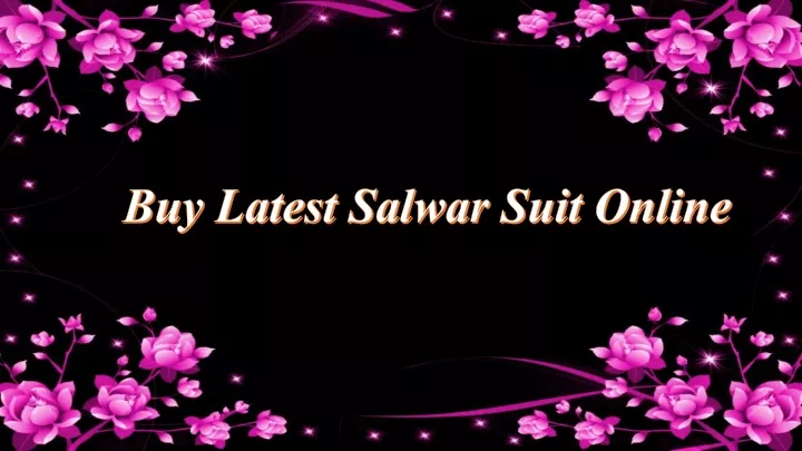 buy latest salwar suit online