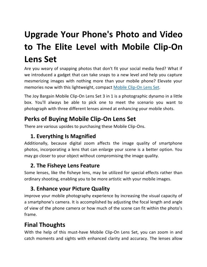 upgrade your phone s photo and video to the elite