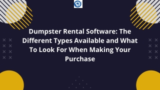 Dumpster Rental Software Docket