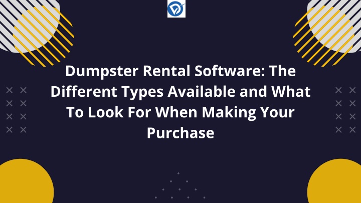 dumpster rental software the different types