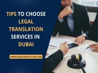 Tips to Choose Legal Translation Services in Dubai