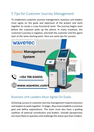 5 Tips for Customer Journey Management