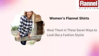 Women’s Flannel Shirts