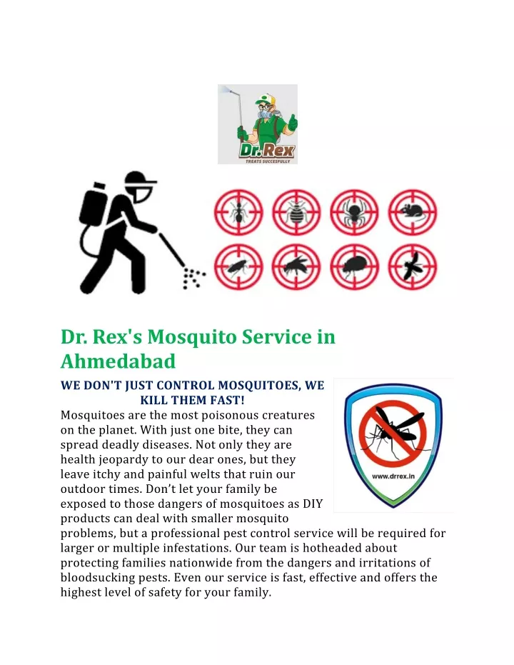 dr rex s mosquito service in ahmedabad