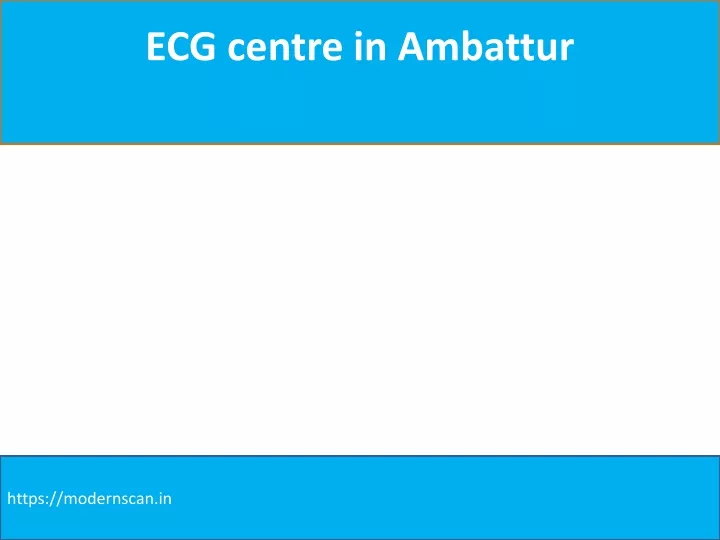 ecg centre in ambattur