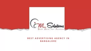 Advertising Agency in Bangalore- IM Solutions