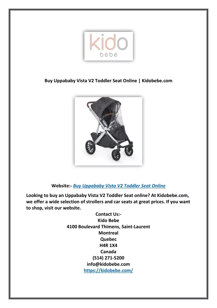 buy uppababy vista v2 toddler seat online