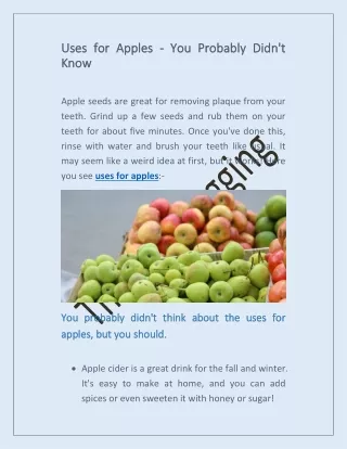 uses uses for know know