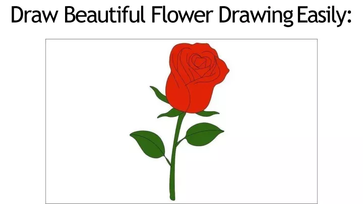 draw beautiful flower drawing easily