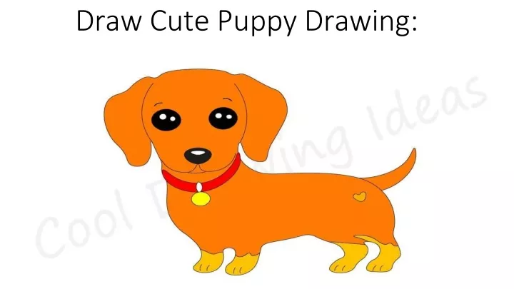 draw cute puppy drawing