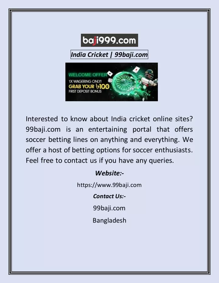 india cricket 99baji com