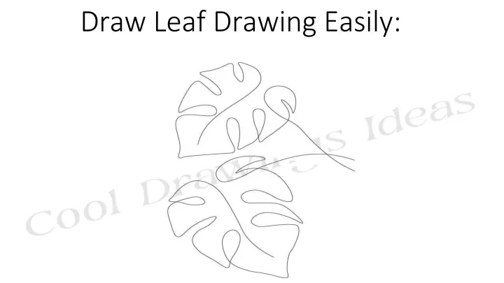 draw leaf drawing easily