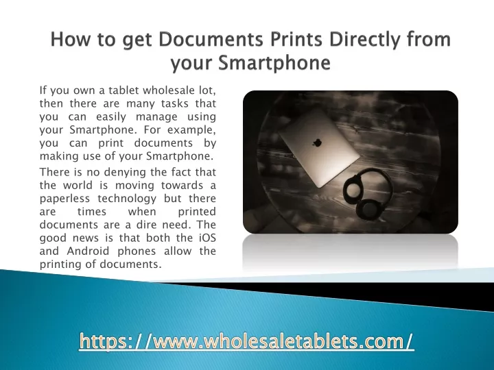 how to get documents prints directly from your smartphone