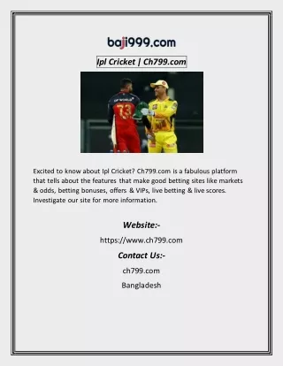 Ipl Cricket  Ch799