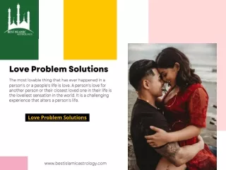 Love Problem Solutions
