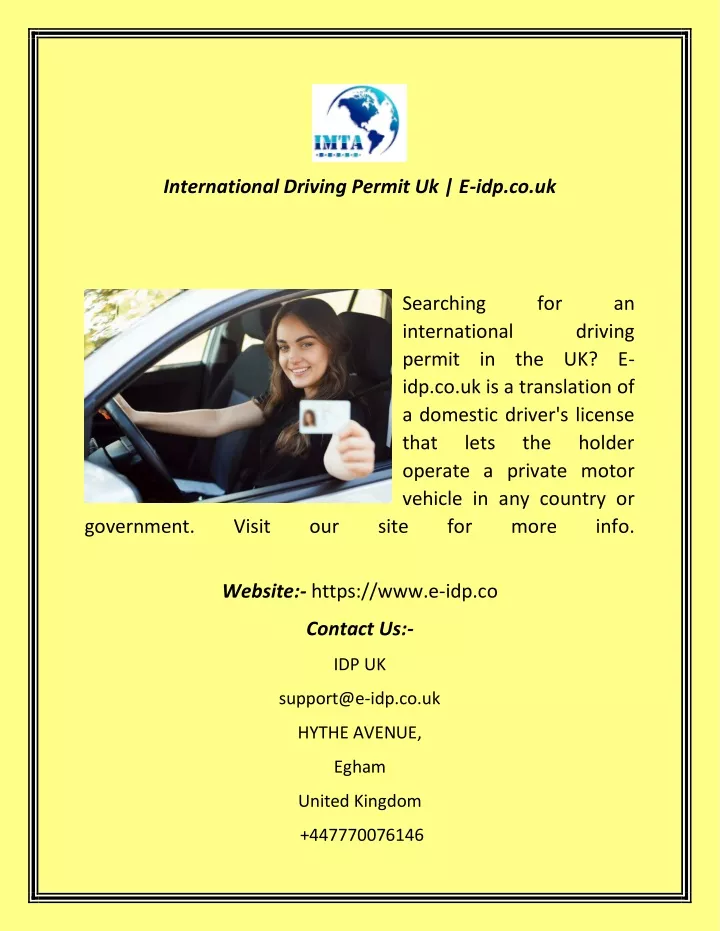 international driving permit uk e idp co uk