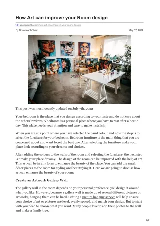 scoopearth.com-How Art can improve your Room design