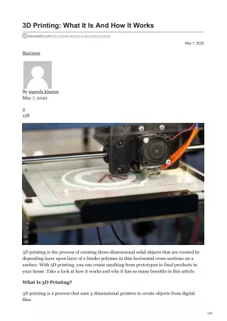 bessbefit.com-3D Printing What It Is And How It Works