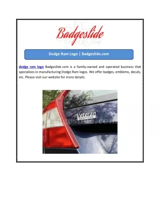 Dodge Ram Logo | Badgeslide.com