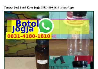 Tempat Jual Botol Kaca Jogja Ö8Зl•ㄐl8Ö•l8lÖ(whatsApp)