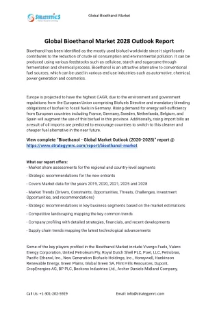 global bioethanol market