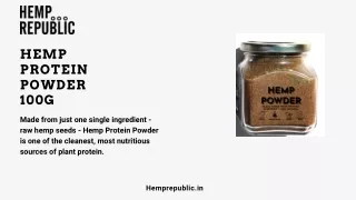 Your Hemp Protein Powder 100g is ready. Collect your packet from the Hemp Republ