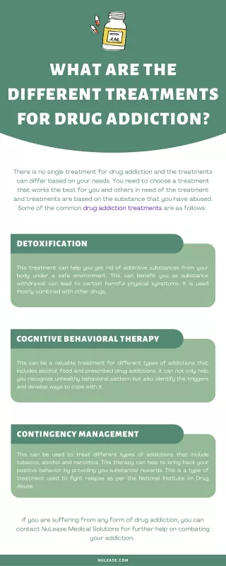 What Are The Different Treatments For Drug Addiction?