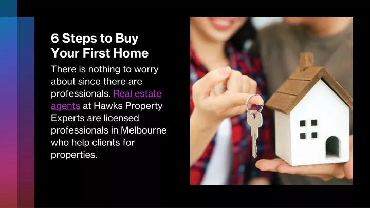 6 steps to buy your first home