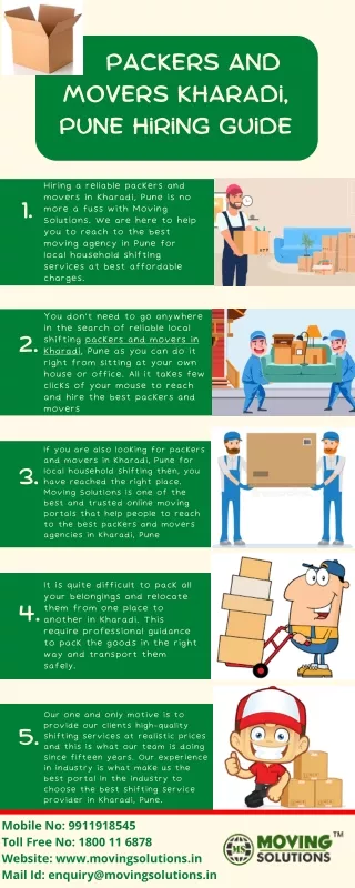 Packers and Movers Kharadi, Pune Hiring Guide
