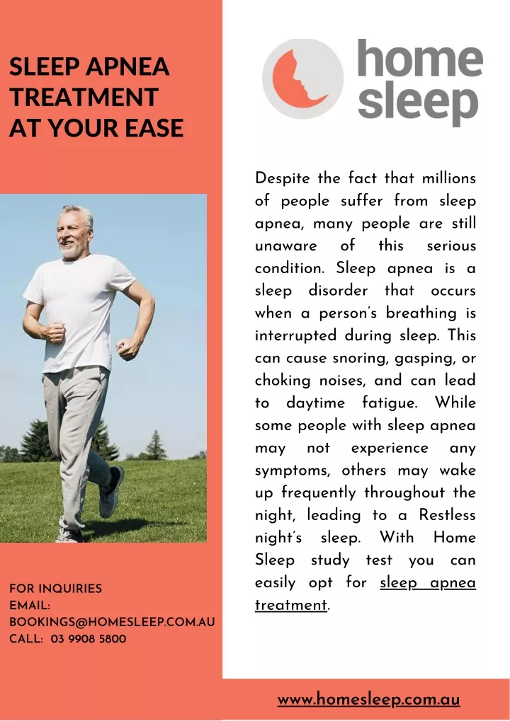 sleep apnea treatment at your ease