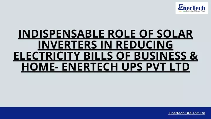 indispensable role of solar inverters in reducing