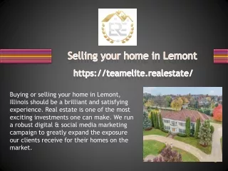 Selling your Home in Lemont