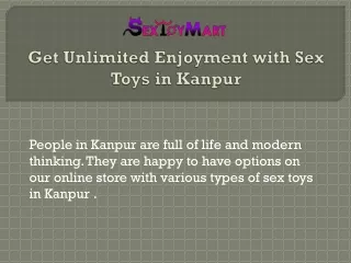Sex Toys in Kanpur | Sextoymart | Call:  919540814814