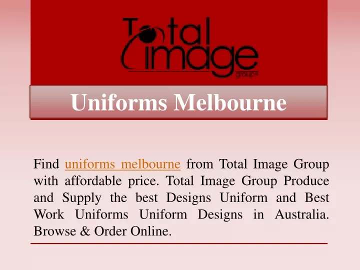 uniforms melbourne