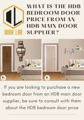 What is the HDB Bedroom Door Price from an HDB Main Door Supplier?
