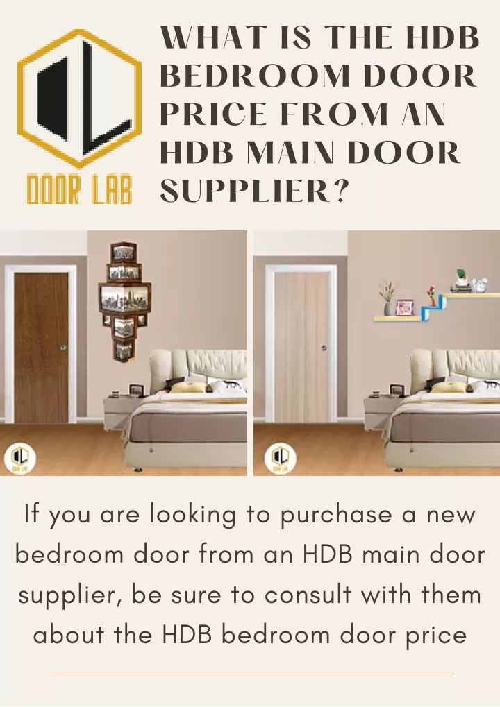 what is the hdb bedroom door price from