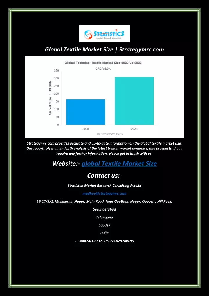 global textile market size strategymrc com