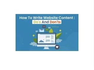 How to write website content: Do's and Don’ts?